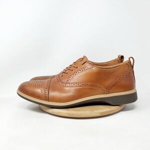 Amberjack The Cap Toe Shoes Mens 11.5 Brown Leather Brogue Oxford Sneaker